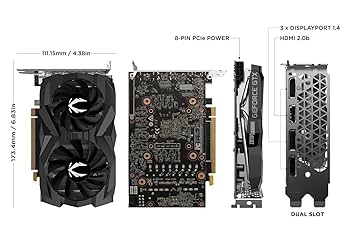 グラフィックボード・グラボ・ビデオカード ZOTAC GeForce GTX1660 SUPER 6GB GDDR6 ZOTAC GeForce GTX 1660 Super, Memory Size: 6GB, Nvidia at